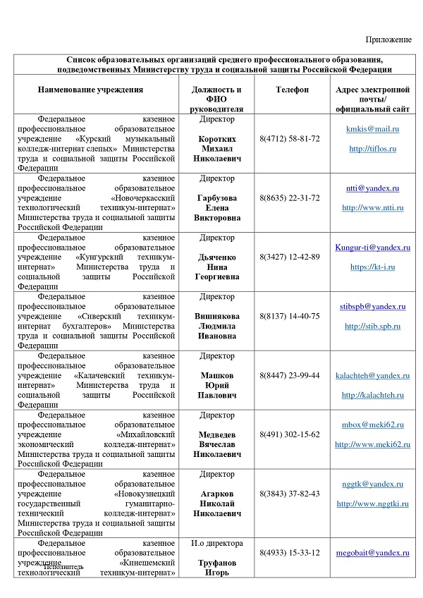 Информация об образовательных учреждениях, оказывающих образовательные услуги лицам с ограниченными возможностями здоровья