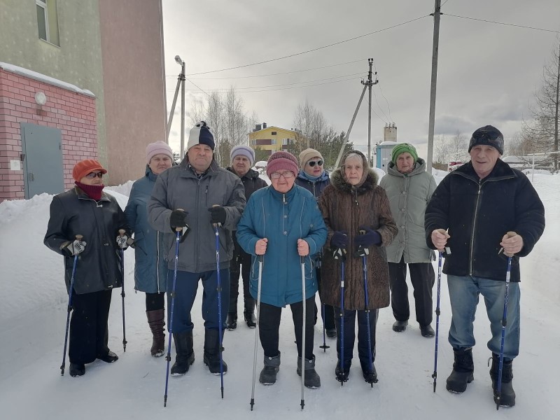 Скандинавская ходьба в отделении Спецжилдом