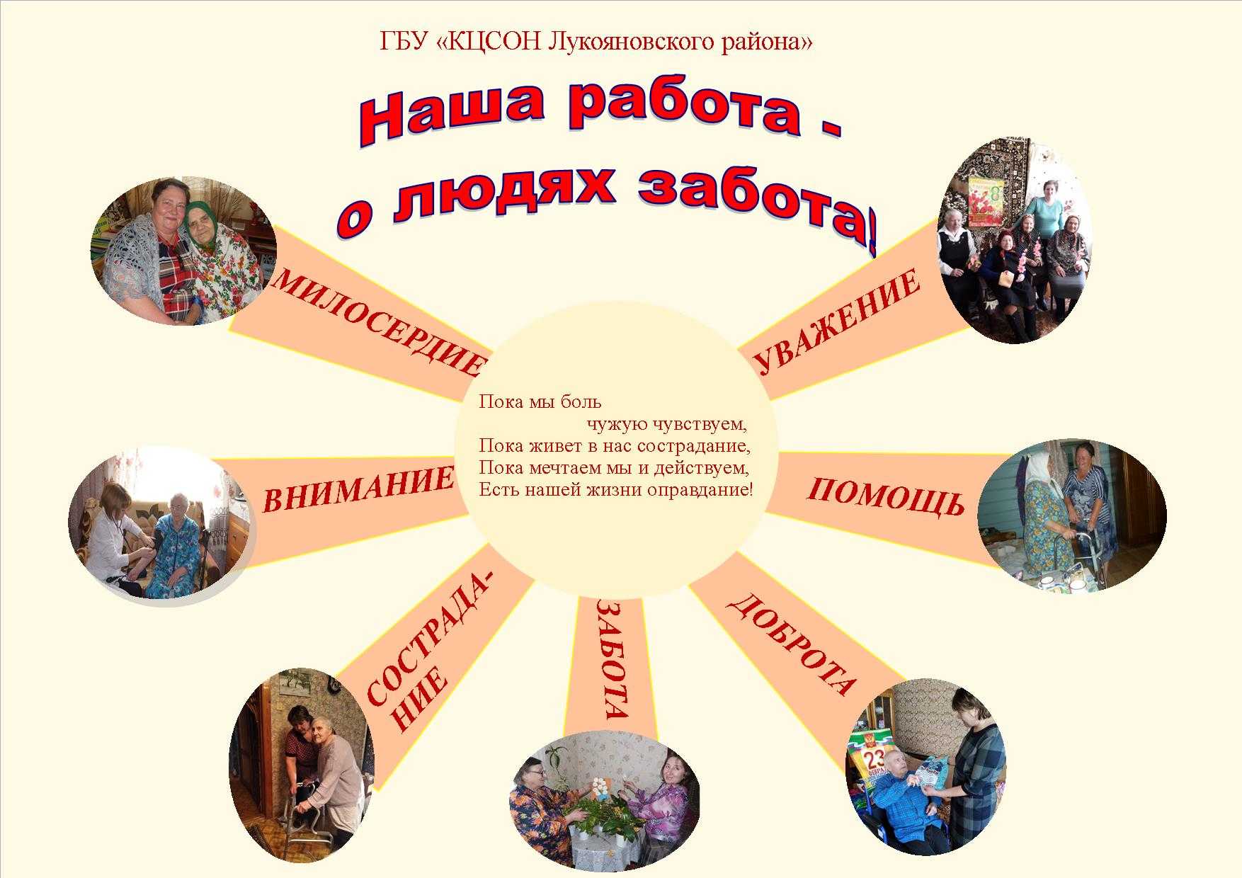 Забота о людях пример произведения