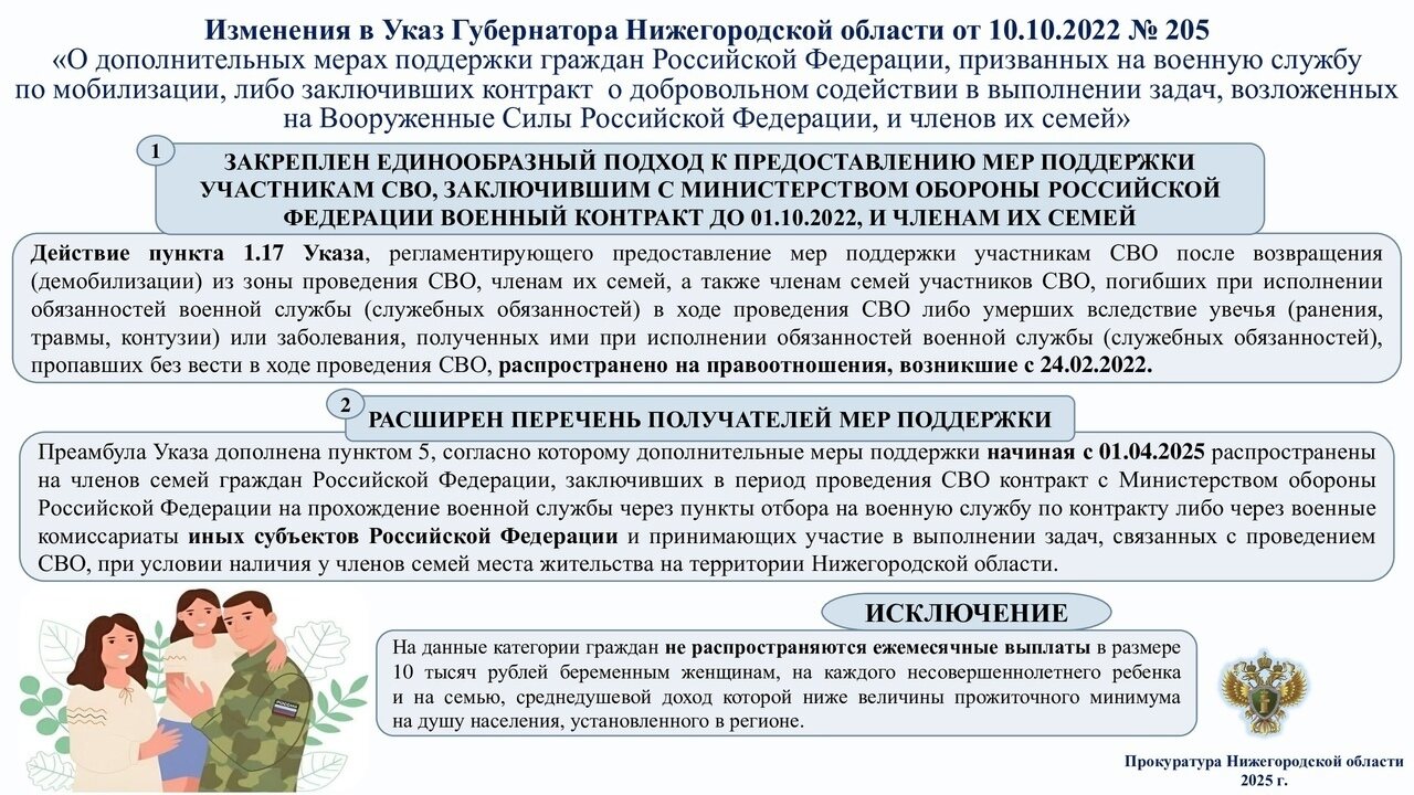 Предоставляемые меры поддержки
