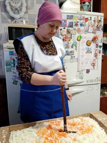 Уборка капусты.