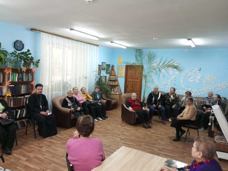 Встреча в ОДП с отцом Романом накануне Рождества Пресвятой Богородицы.